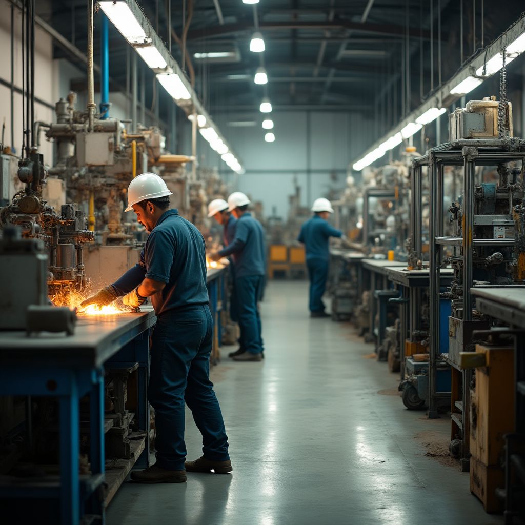 Fábrica industrial argentina modernizada